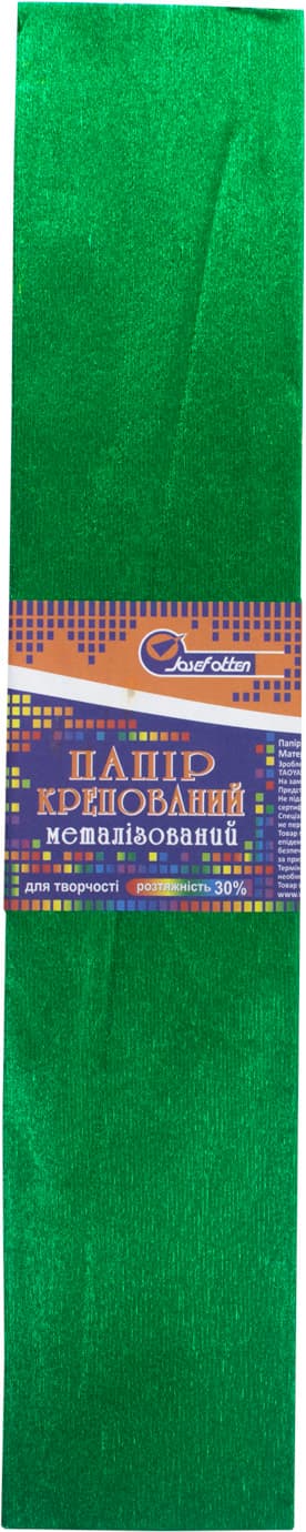 Папір гофра 2мх50 см 30% 60г/м2, 78г/м2 металік зелений (10) (200) KRM-8063