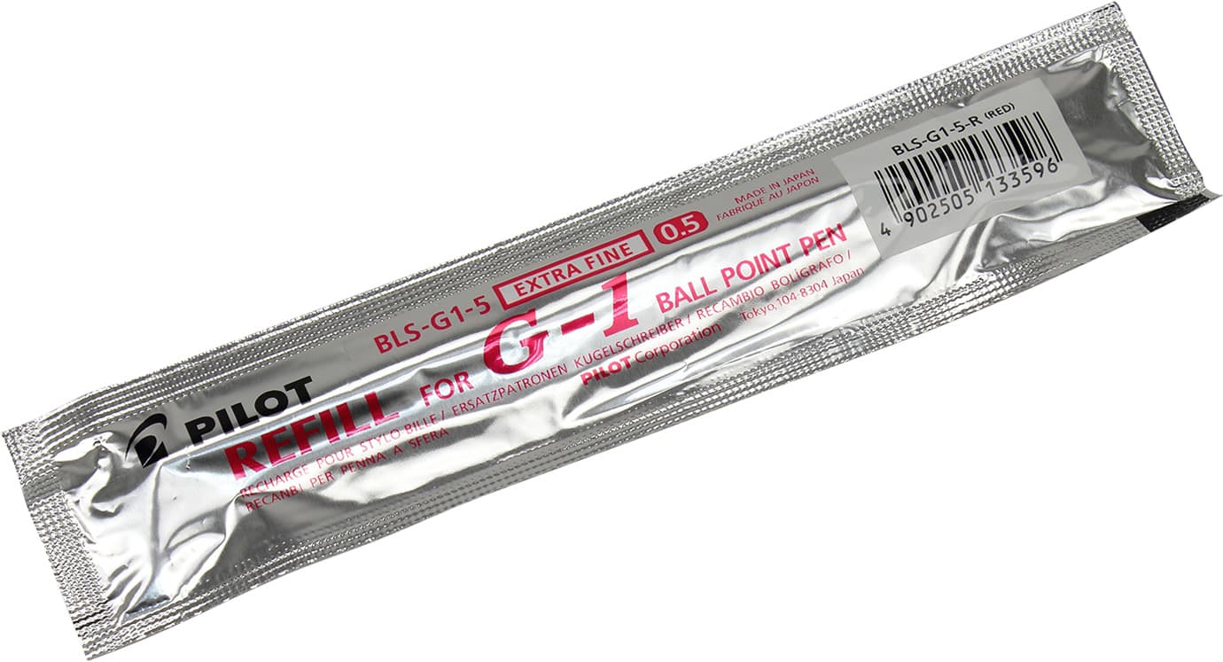 Стрижень гелевий Pilot 0,5мм червоний для BL-G1, BLGP-G1 (12) BLS-G1-5-R 