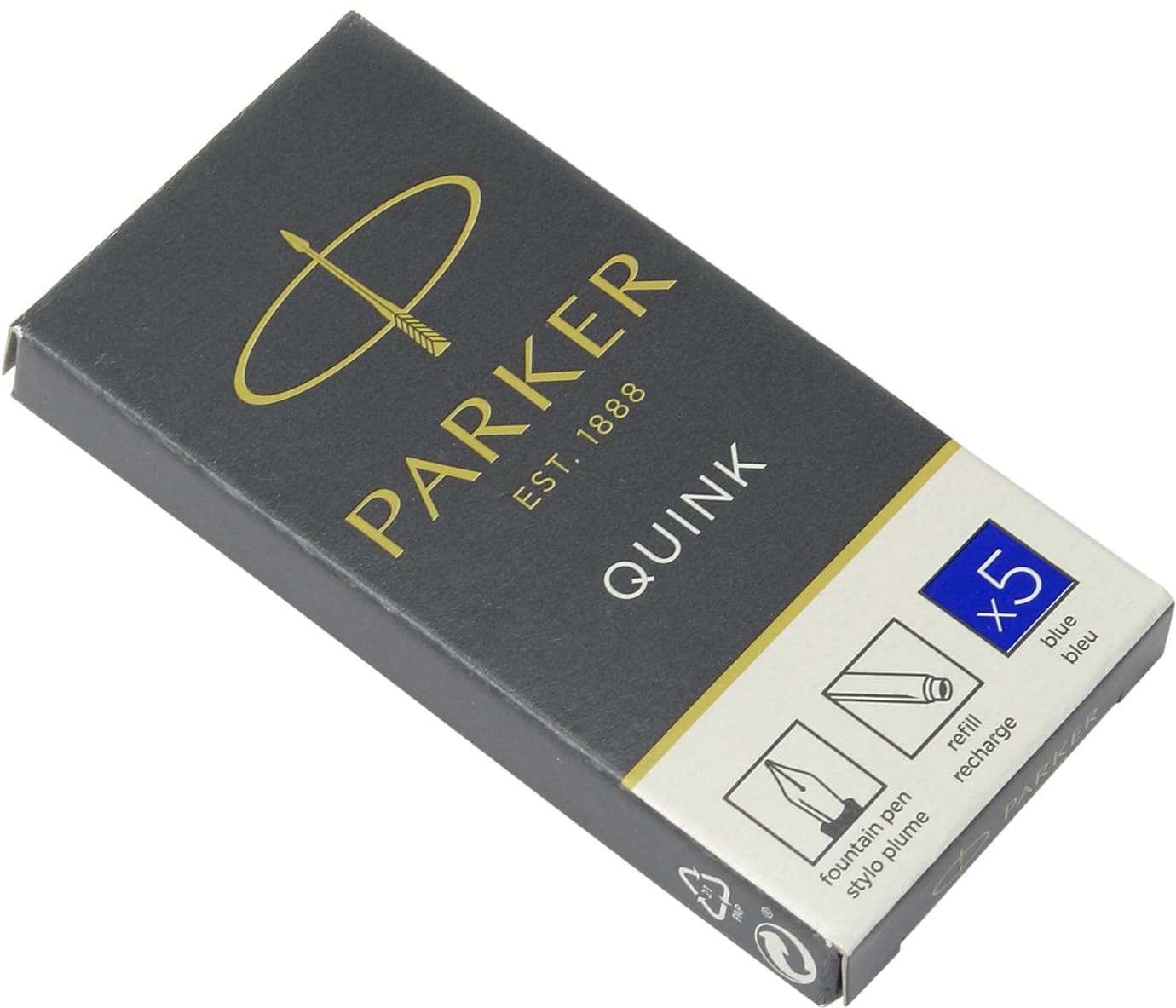 Картридж Parker Quink (5 шт) синій 11410 BLU