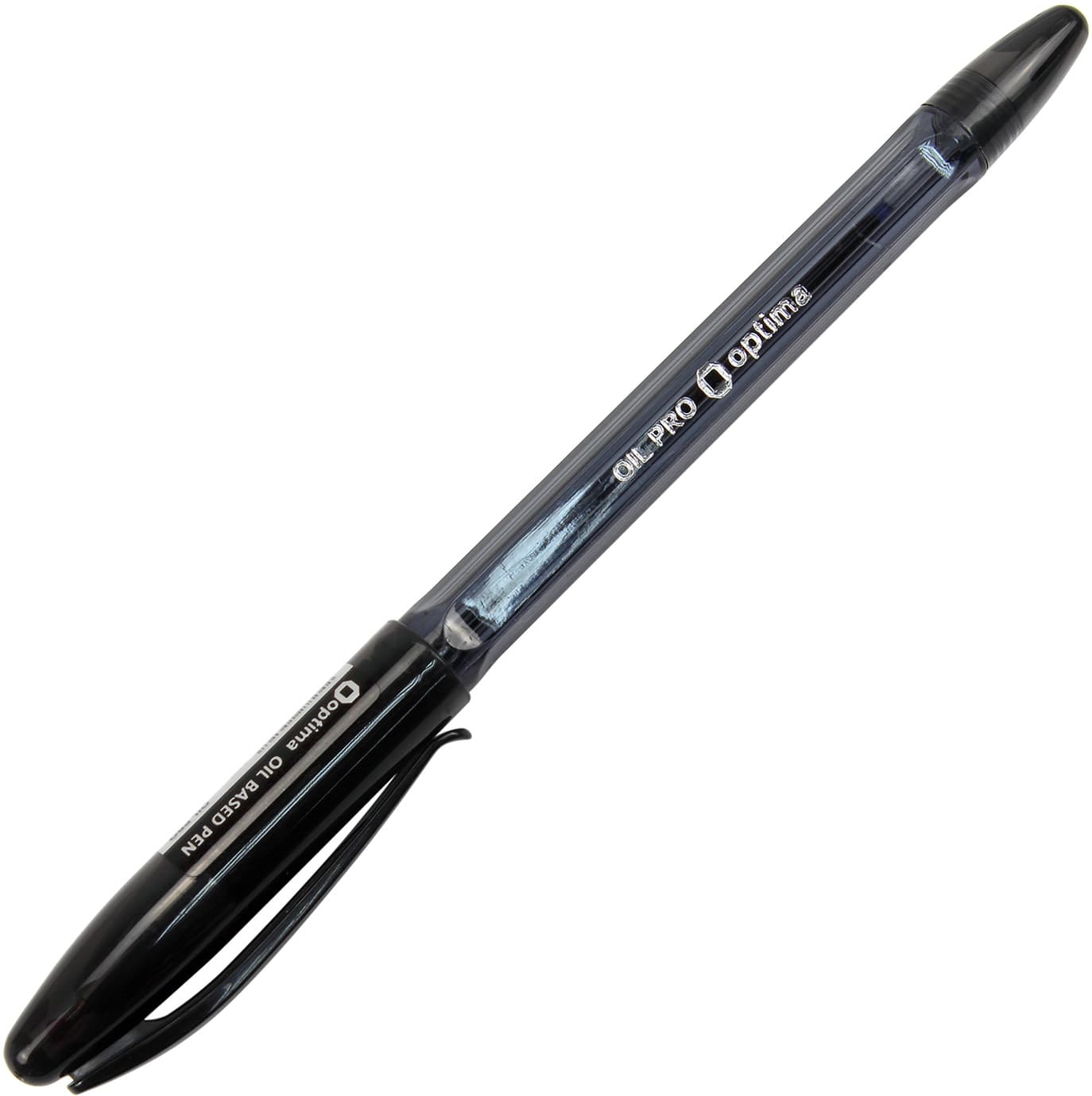 Ручка кулькова масляна Optima Oil Pro 0,5мм чорна (12) (144) O15616-01