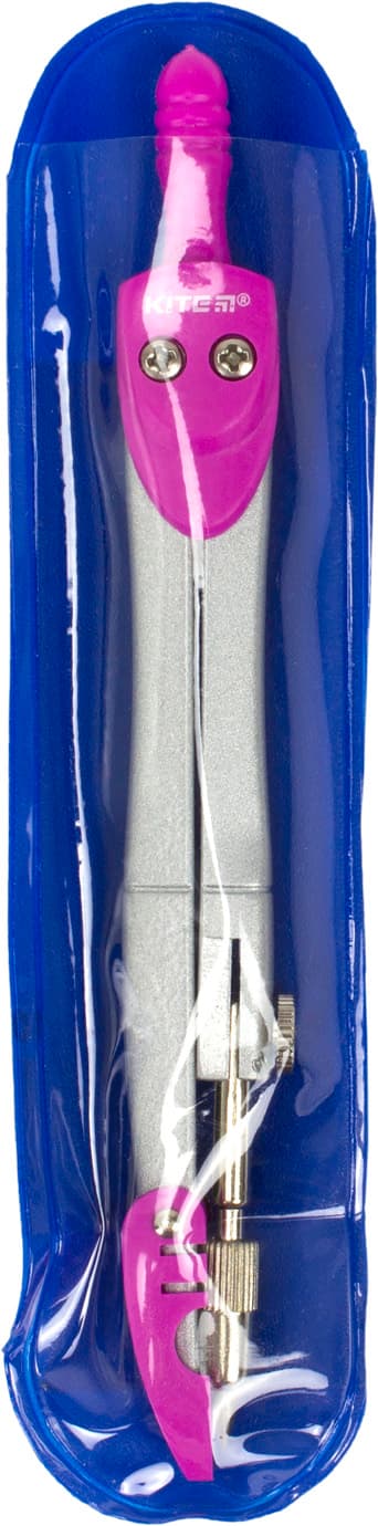 Циркуль Kite 125 мм, рожевий, в чохлі PVC (10) (50) K18-382-10/9982