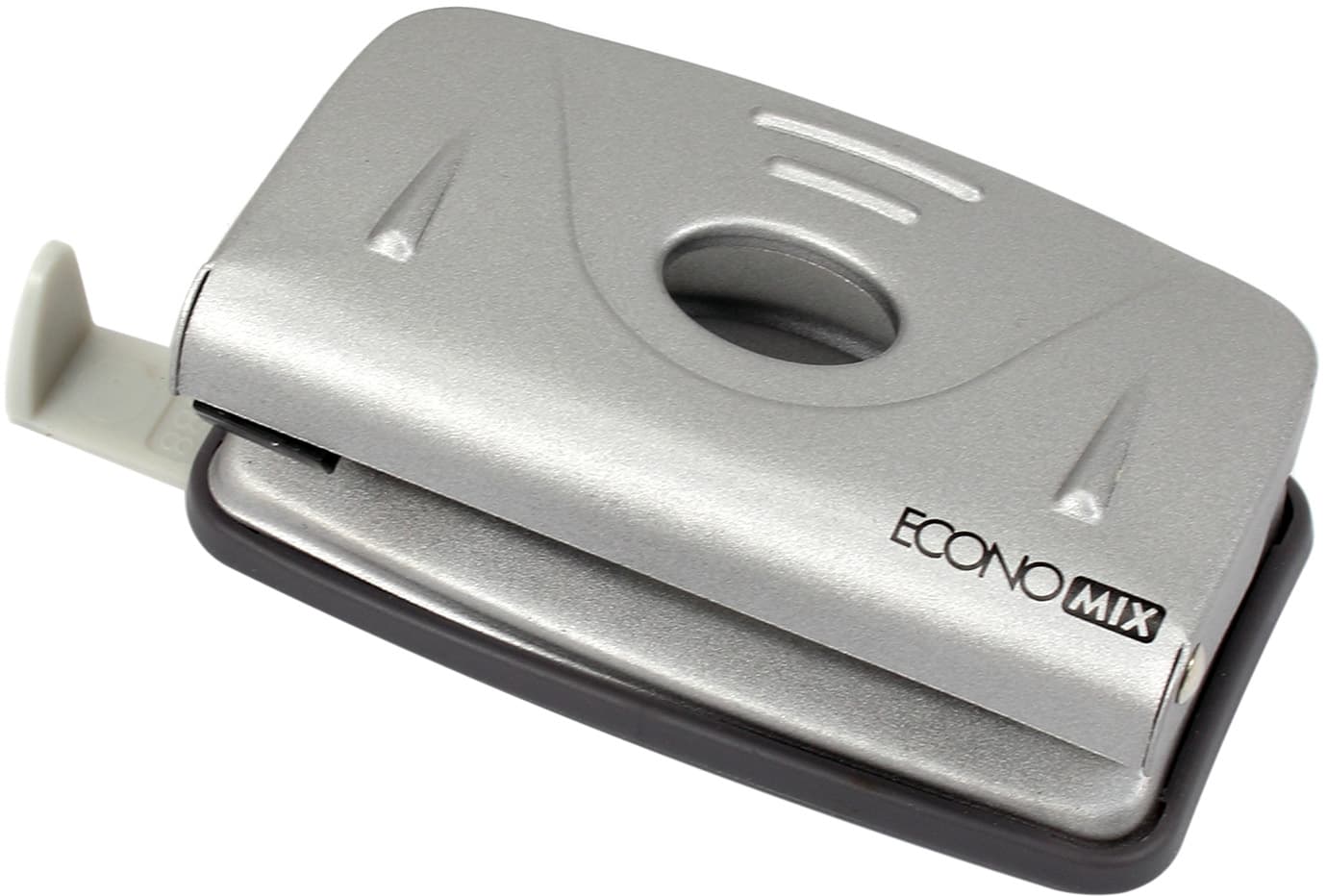 Дирокол Economix 10 аркушів , з лінійкою,металевий (12) E40130