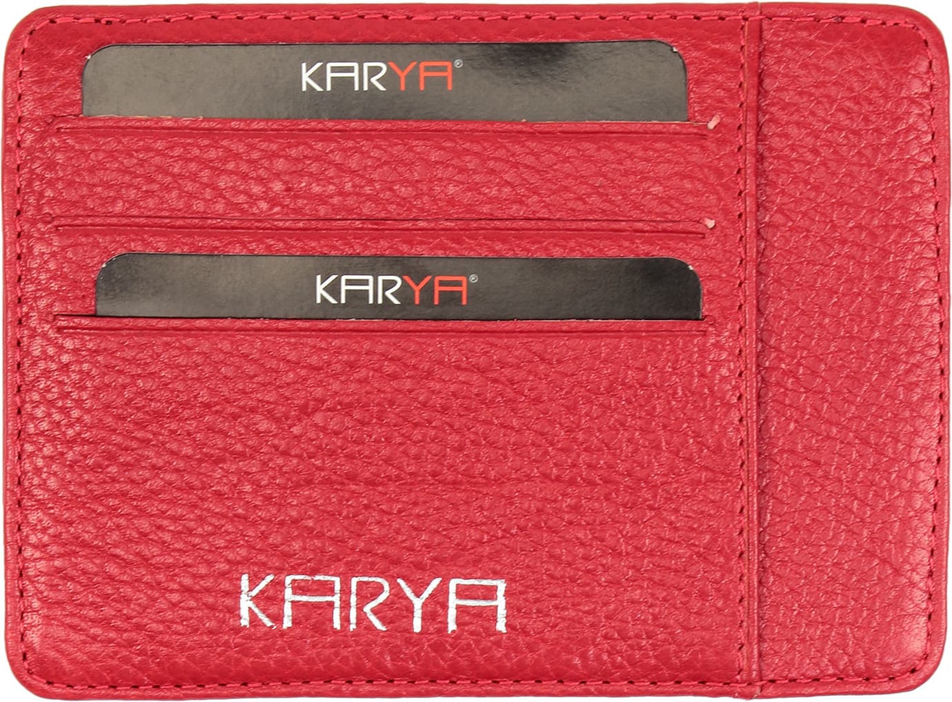Кредитниця Karya кожа мягкая красная 407-46