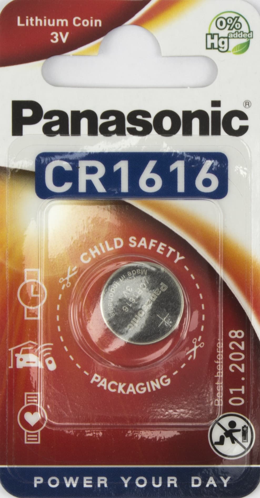 Батарейка Panasonic CR-1616/1bl 3V lithium
