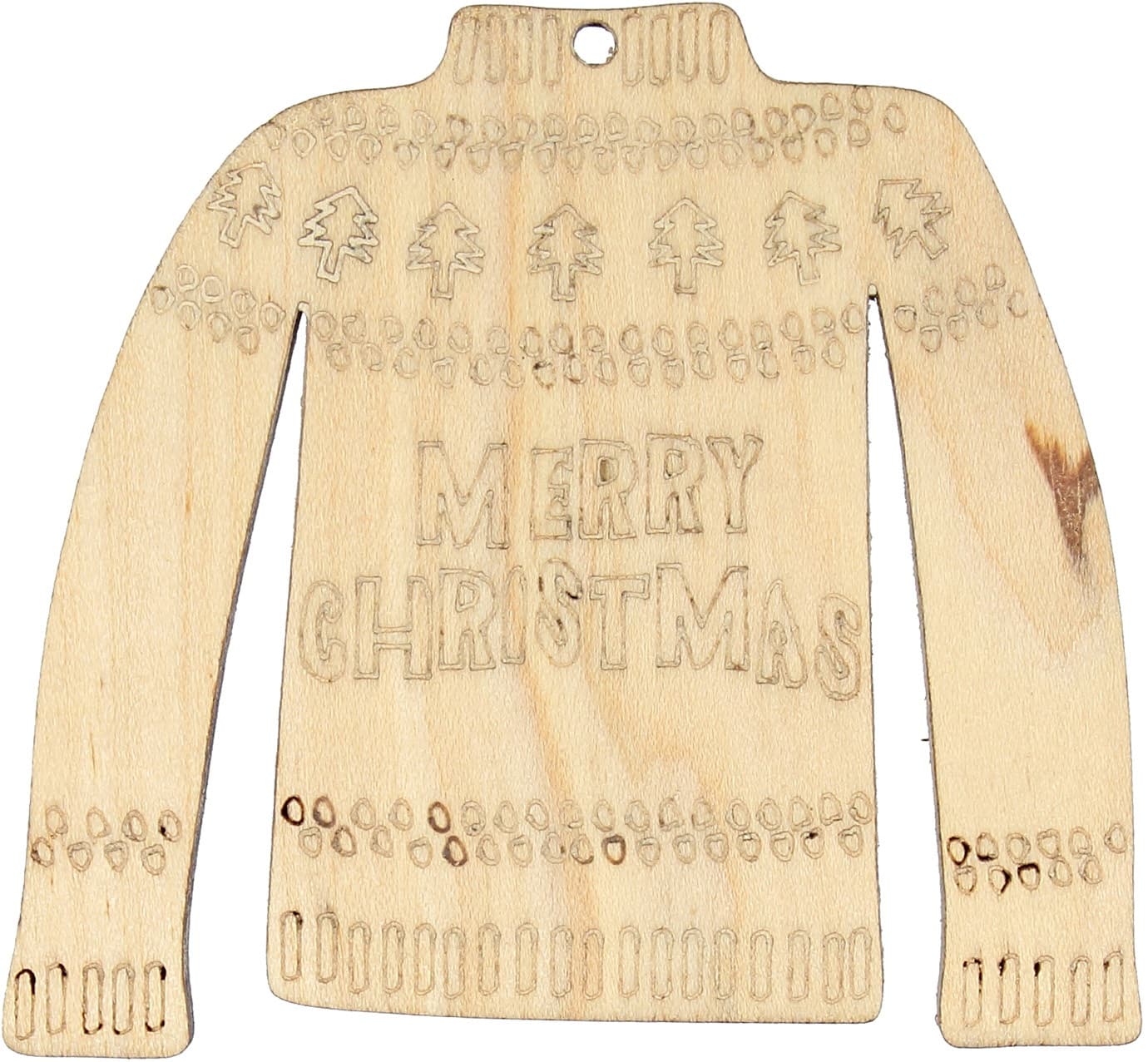 Заготовка фанера Кофточка Merry Christmas 6 см