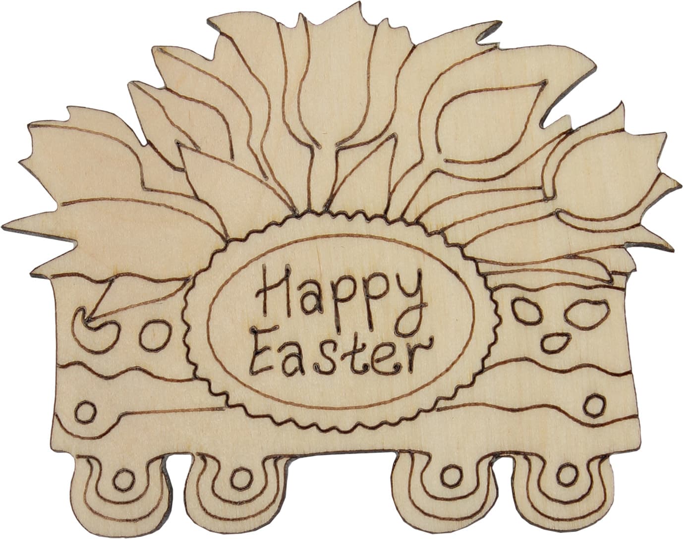 Заготовка фанера Happy Easter 6 см