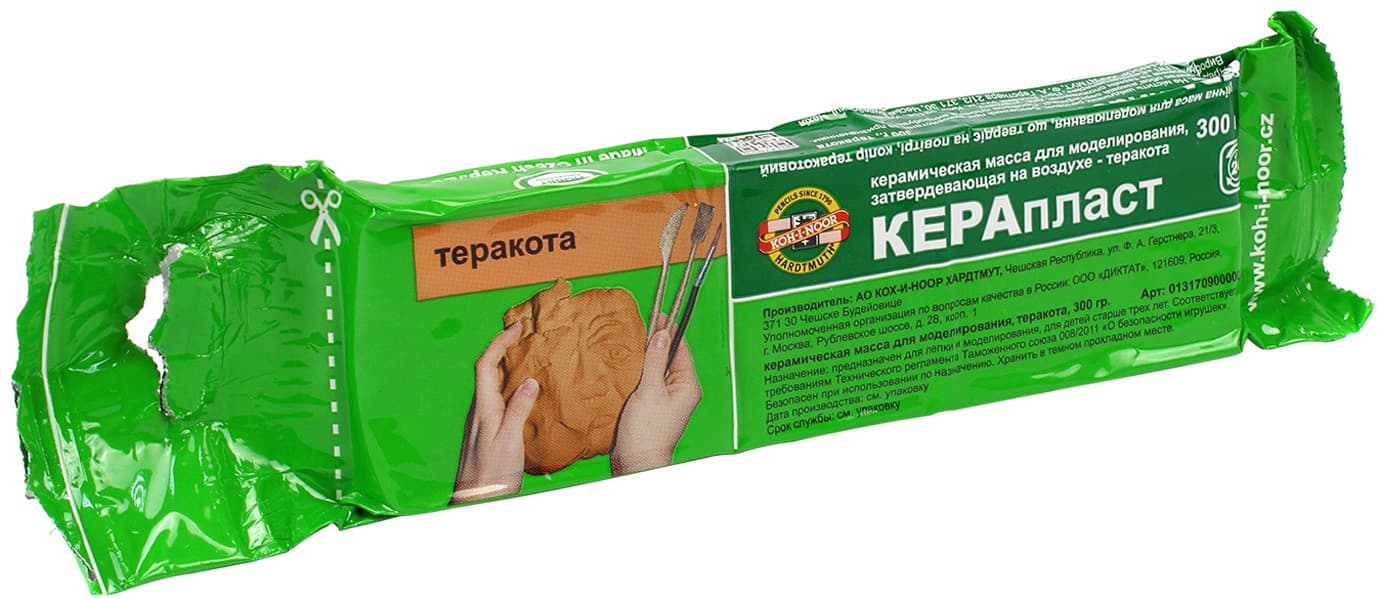 Пластилін Koh-i-noor Keraplast 131709 300г теракотовий