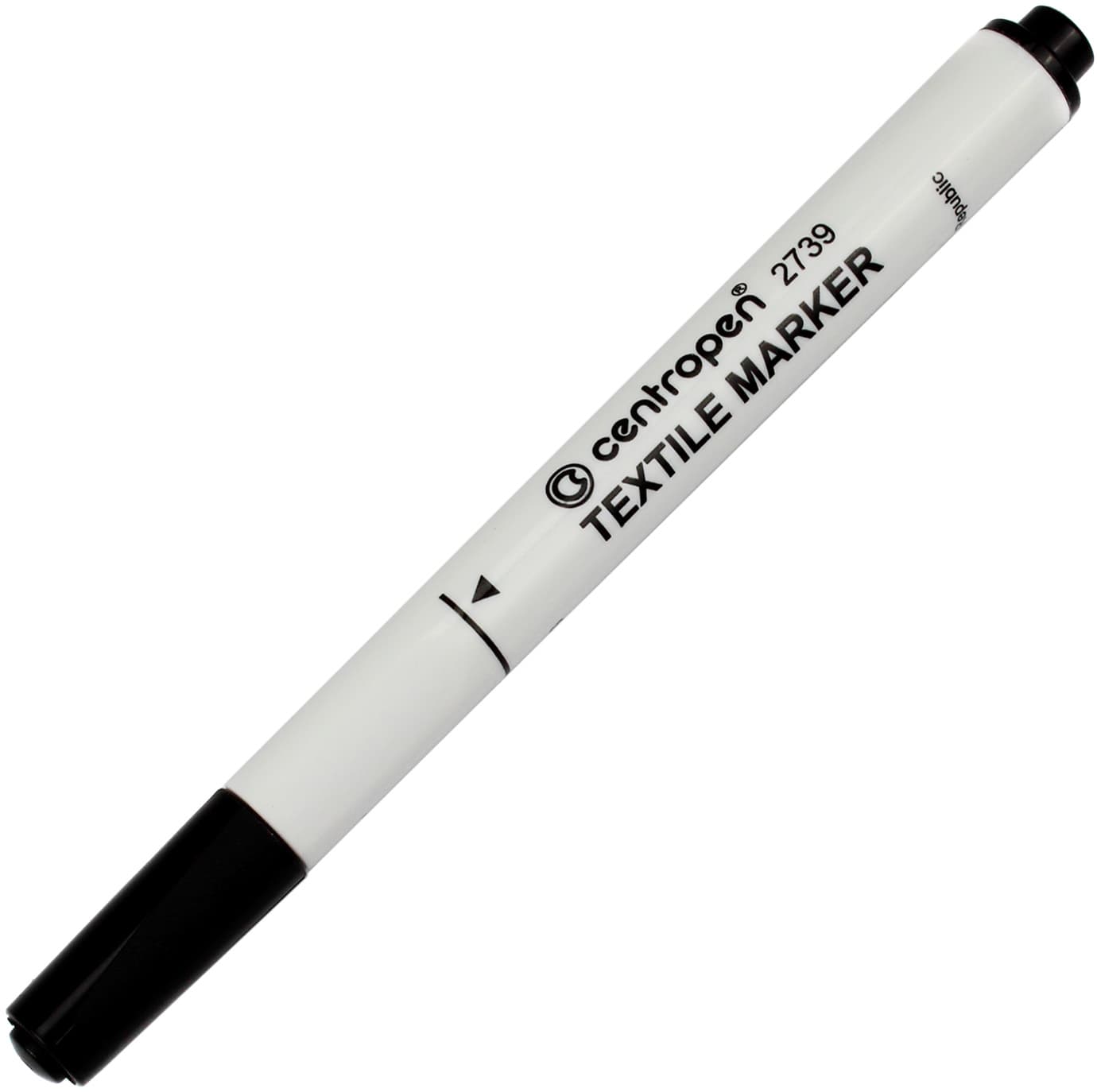 Маркер Centropen Textile 2мм чорний 2739