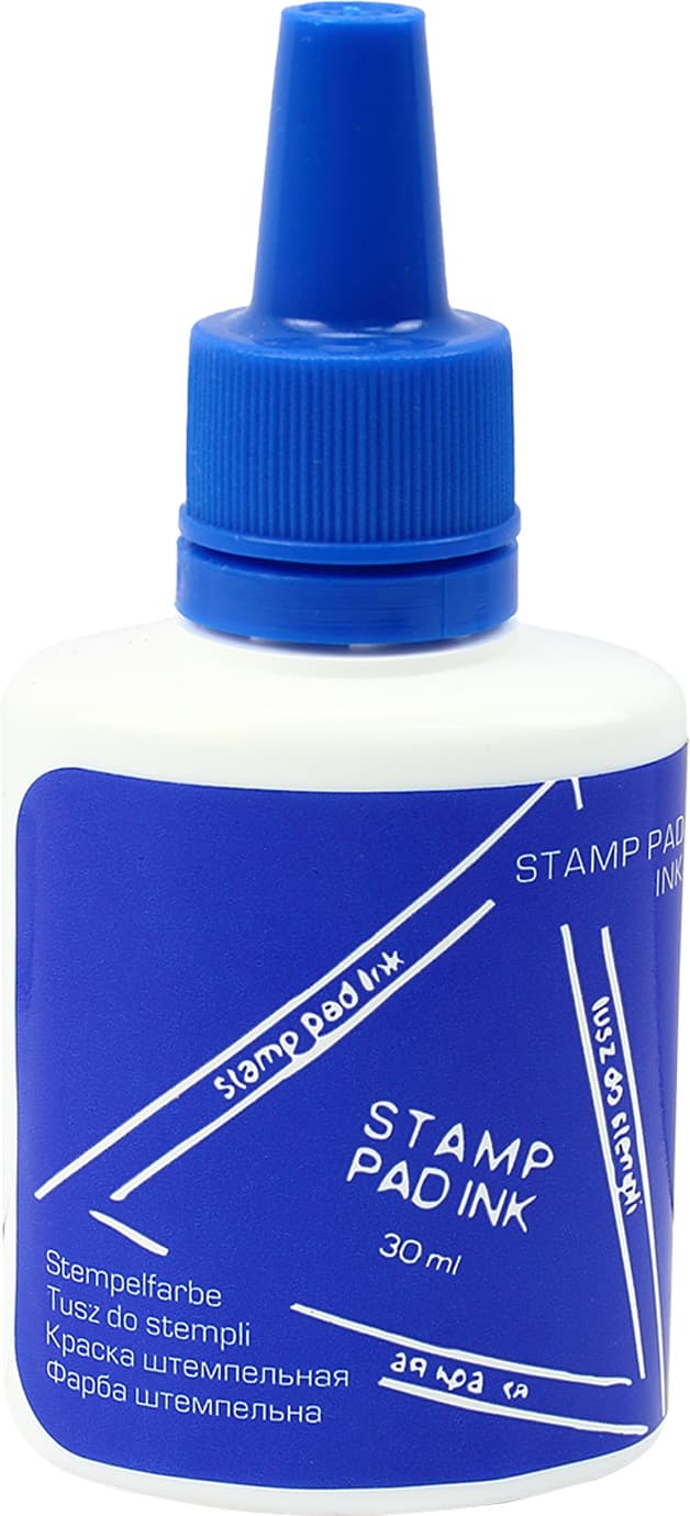 Штемпельная краска Buromax синяя 30мл (12) (288) 1901-01