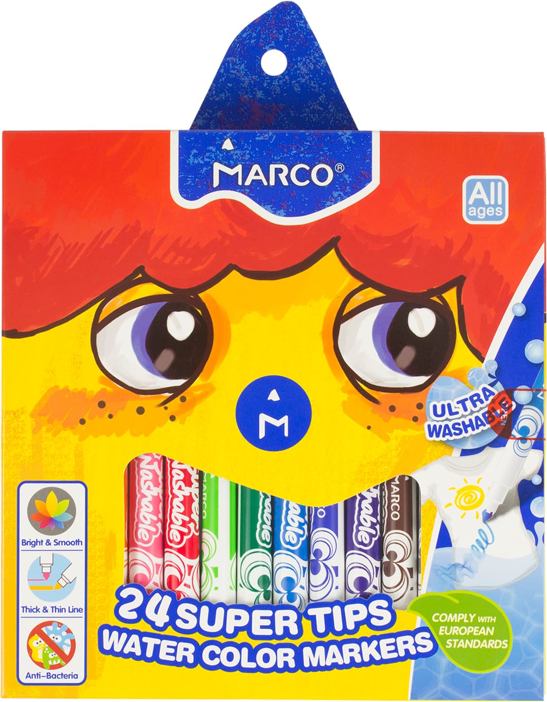 Фломастеры Marco 24 цвета 2,3 мм (6) (24) 1630-24