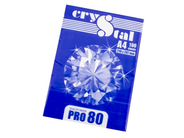 Бумага для офисной техники A4 Crystal Pro 80г/м2 100 листов (25)