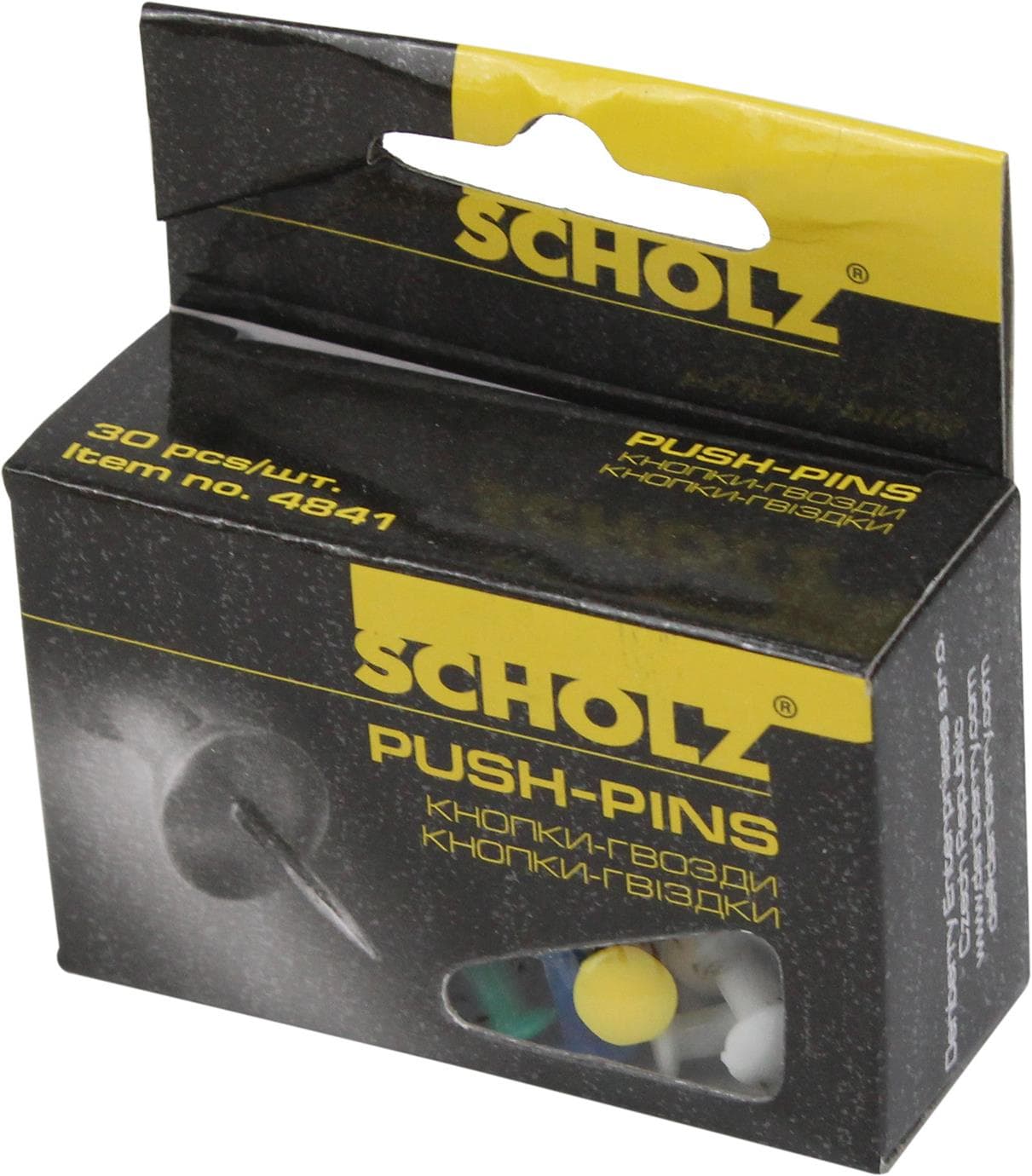Кнопки-цвяшки Scholz 30 шт. кольорові 4841/04110060