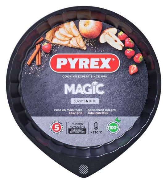 Форма для випічки металева PyrexMagic 30 см кругла, хвилястий борт 76382