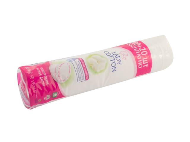 Ватні диски Lady Cotton 80+20 шт. 3016