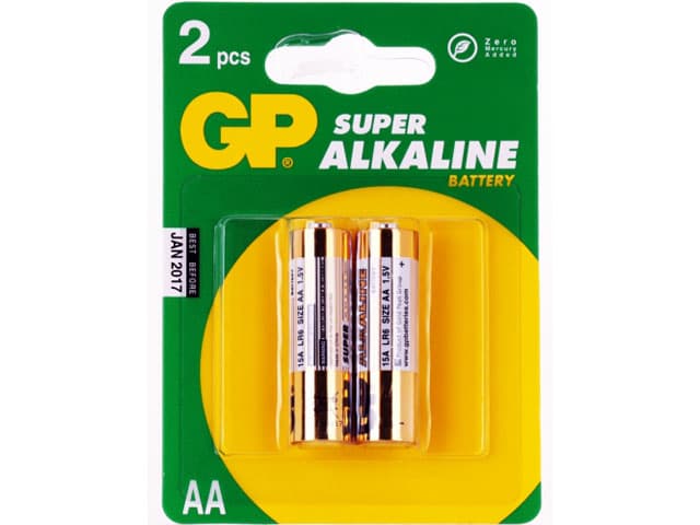 Батарейки GP Super 24A-2UE2 LR-03 блістер 2 шт (10) (80)