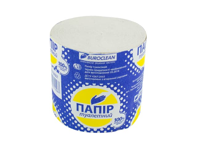Туалетний папір Buroclean сірий (8) (48) 10100001 