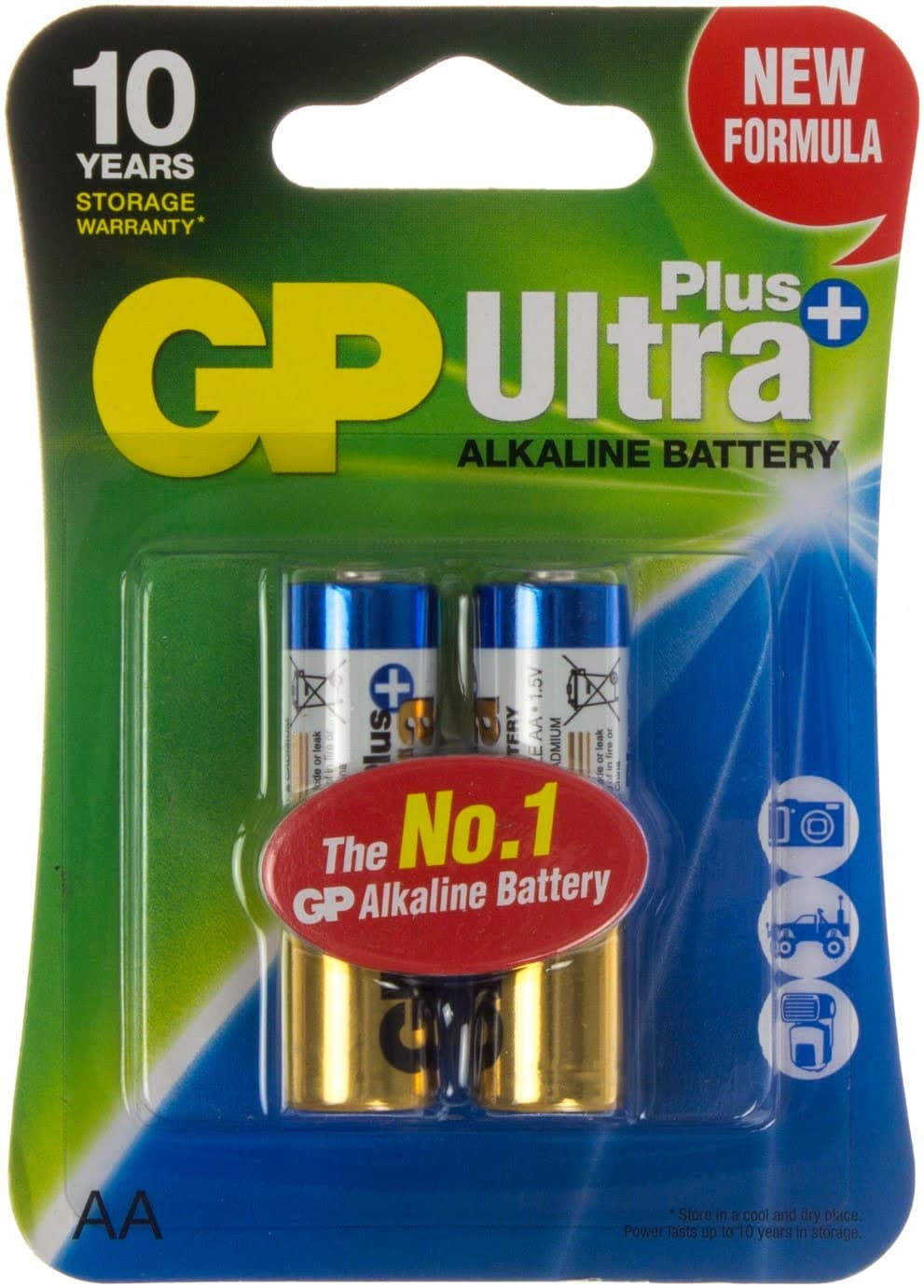 Батарейки GP Ultra Plus 15AUP-U2 LR-06 блістер 2 шт (10) (80)