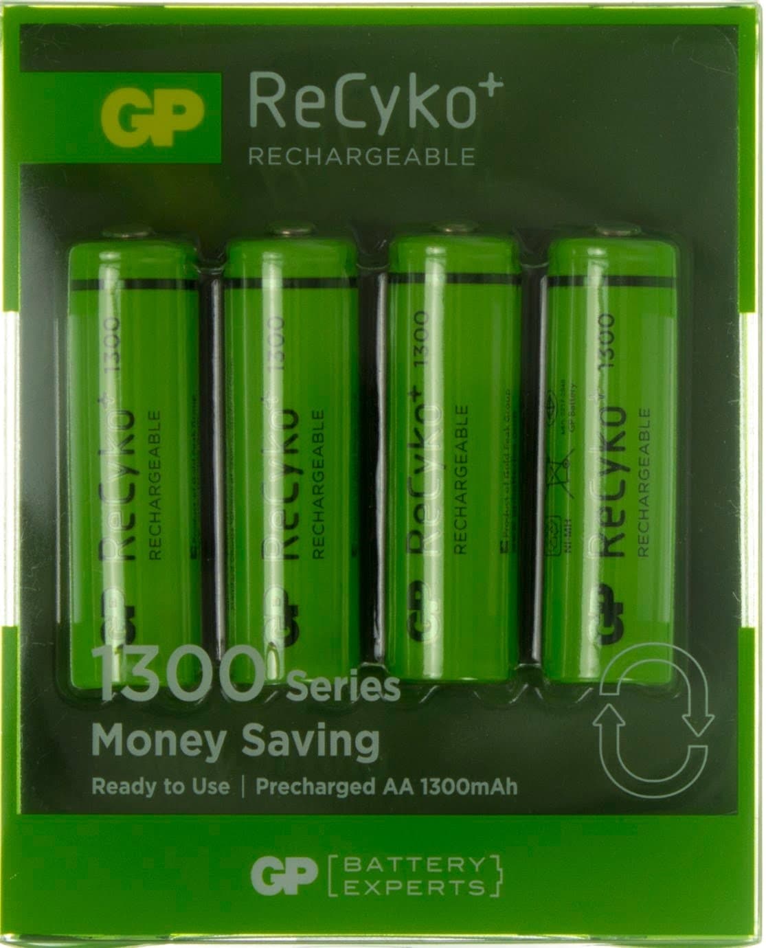 Акумулятори GP NіMH 130AAHCE-2GBE2 New desing (R-06,1300mAh)/блістер 4 штуки