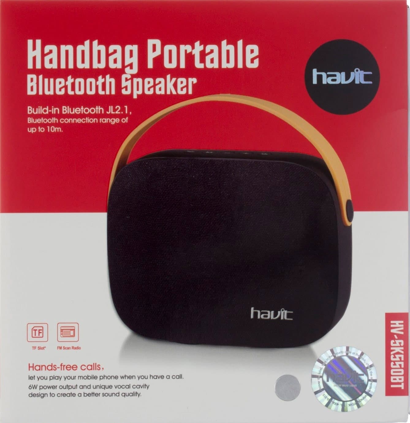 Колонка bluetooth Havit HV-SK550BT grey