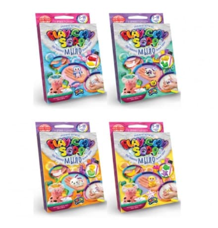 Набор для креативного творчестваPlay Clay Soap Пластилиновое Мыло малый DankoToys (32) PCS-02-01 U,02 U-03 U.04 U