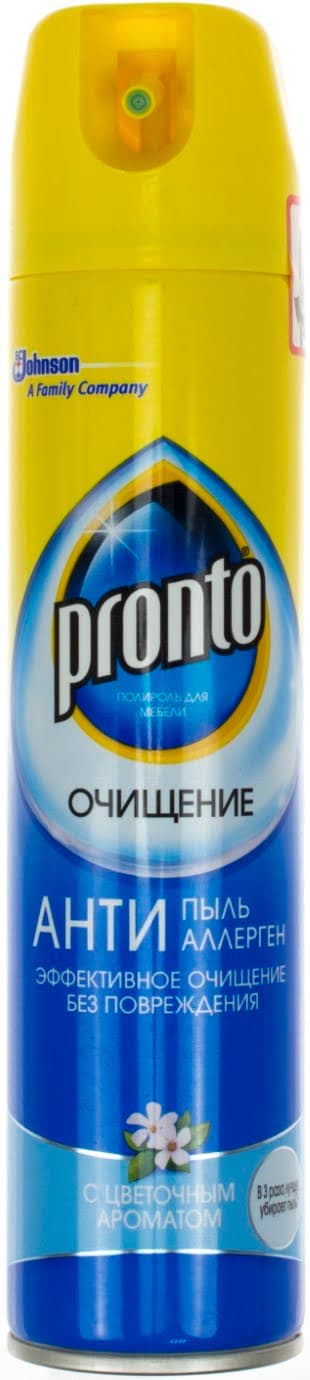 Полироль для мебели Pronto (аэрозоль) 250 мл Антипил Антиаллерген (12)