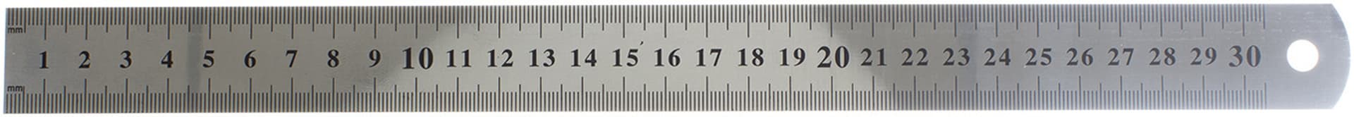 Лінійка металева 30 см (0,3 S) (12) 1018-30