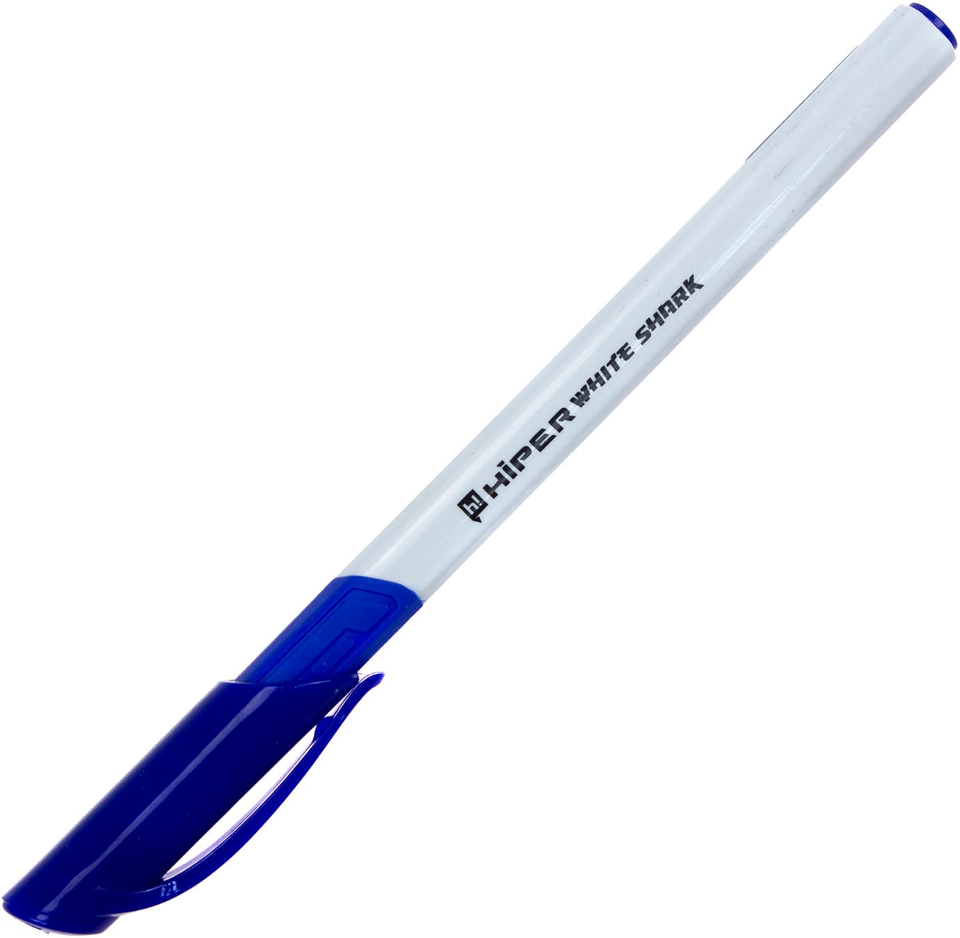 Ручка гелева Hiper White Shark 0,6 мм синя (10) (100) HG-811