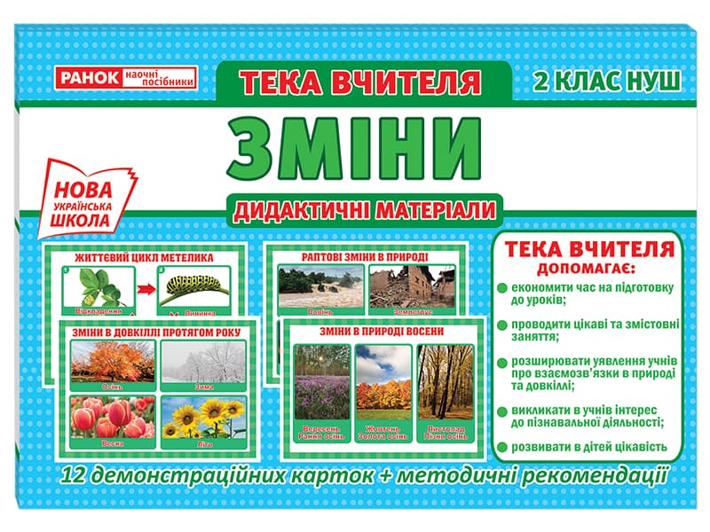 Тека вчителя 2 клас. Зміни (вересень) Ранок 1097-3/13107153У    