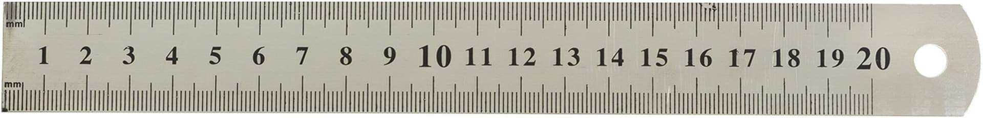 Лінійка металева 20 см (0,3 S) (20) №1018-20