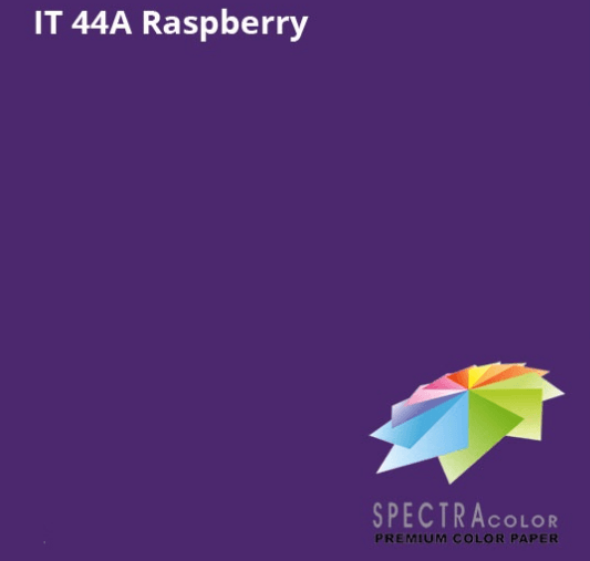 Бумага цветная А4 80 г/м темная Spectra Color Raspberry 44 A темно-малиновая (10)
