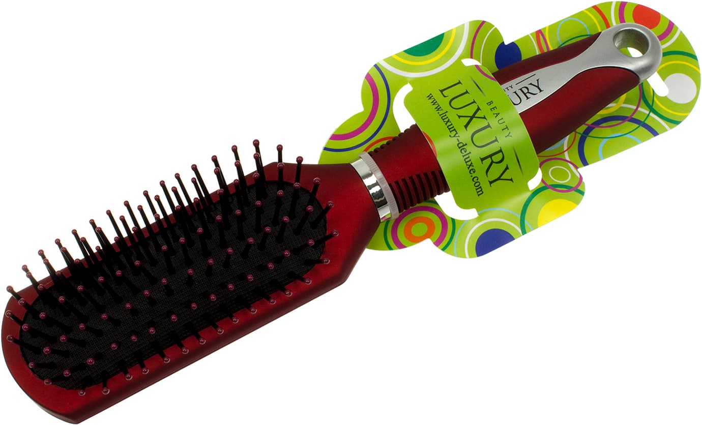 Щетка массажная для волос Luxury red HB-04-09