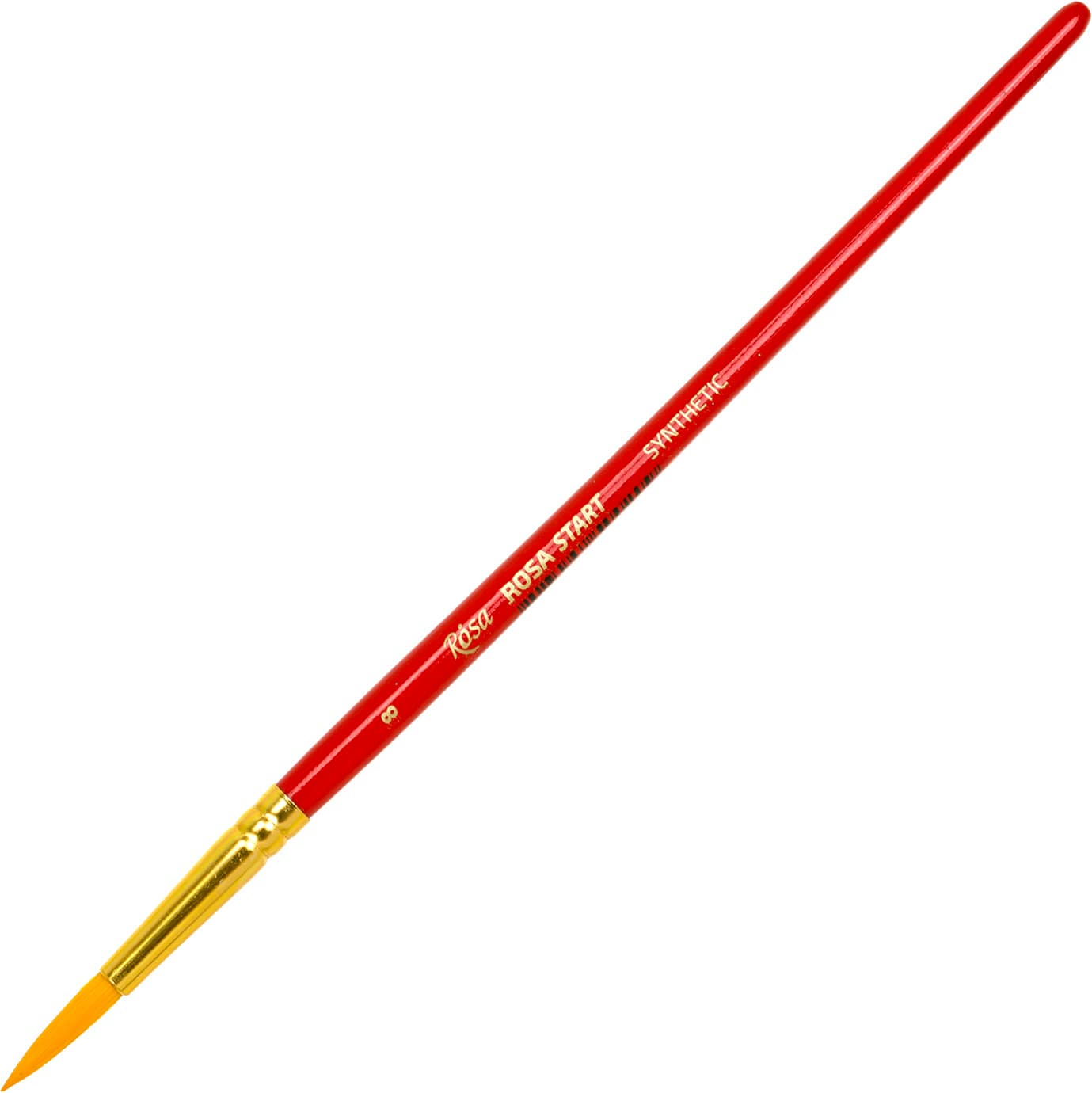 Пензлик художній Rosa Start синтетика, круглий 8, коротка ручка (6) 18750108   
