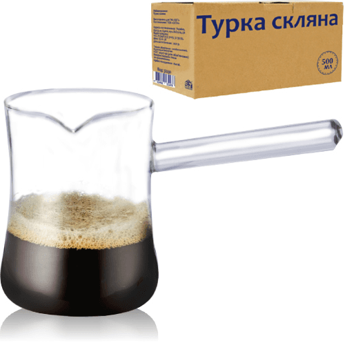 Турка стекло 500 мл S&T (18) №32232