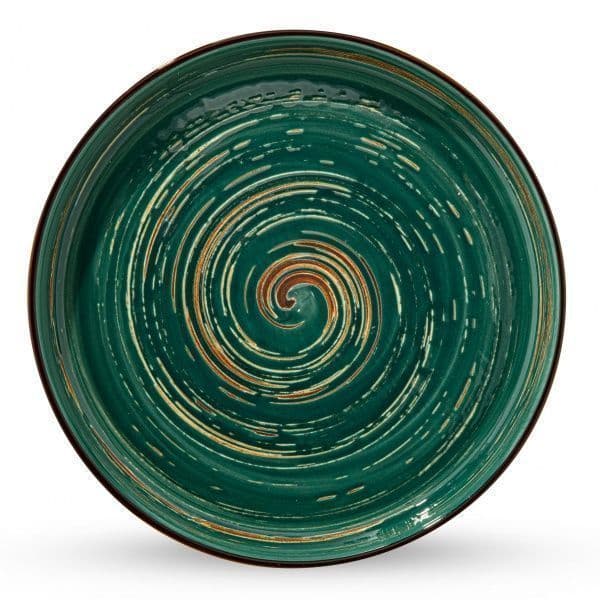 Тарілка керамічна Spiral Green 28 см Wilmax (3) (18) №WL-669520/5202