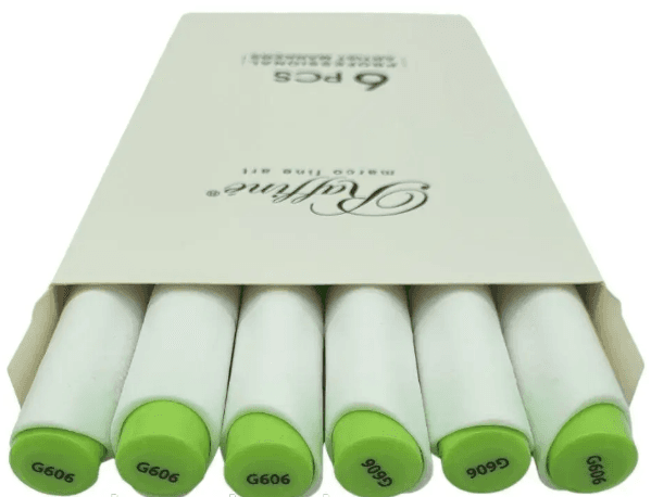 Маркер-скетч двухстор. "Marco" Bud green №7800-6CD/G606(6)