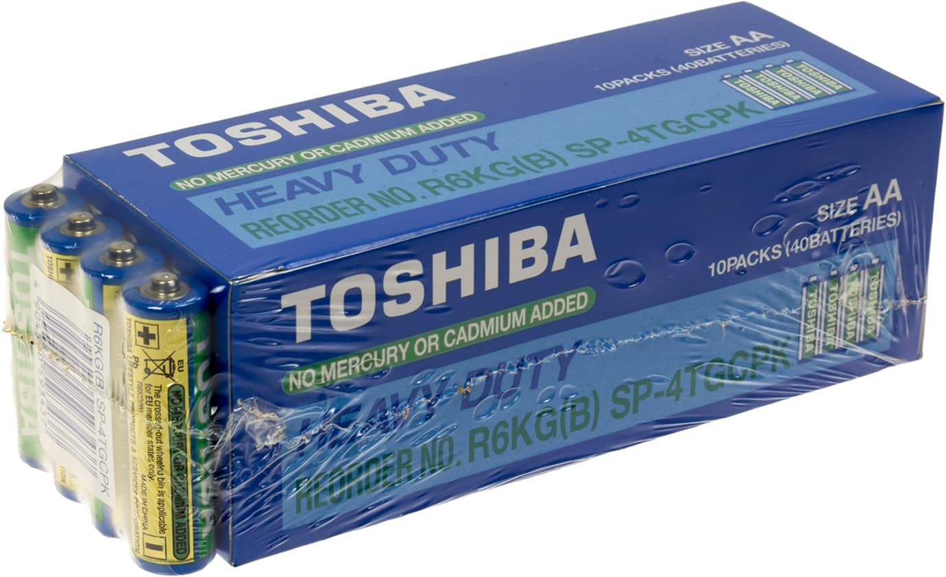 Батарейки Toshiba Heavy Duti R-06/плівка 4шт (10)(50)(250)