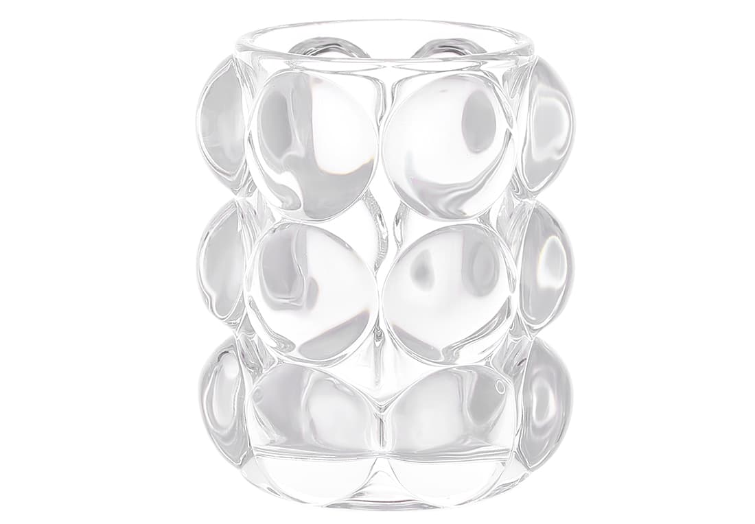 Подсвечник стекло "Bauble" 10см прозрачный №591-385/Bonadi/(24)
