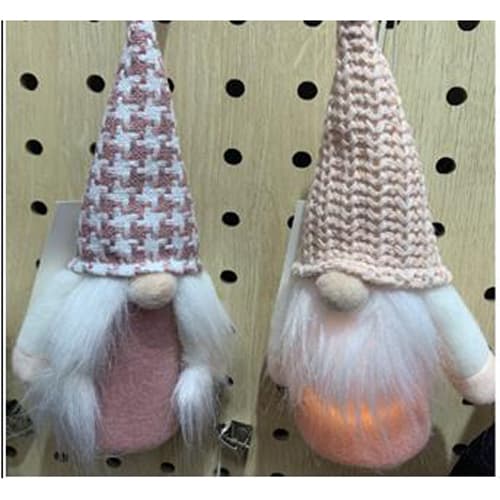 Фигурка новогодняя "Гном" 15х15см,светится,2 цвета №R30922