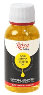 Масло льняное "Rosa Gallery" рафинированное отбеленное, 125мл №75400125 (15)