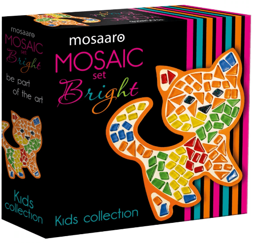 Набір для творч. "Mosaaro зі скляною мозаїкою дитячий. Котик" №MA7006(8)