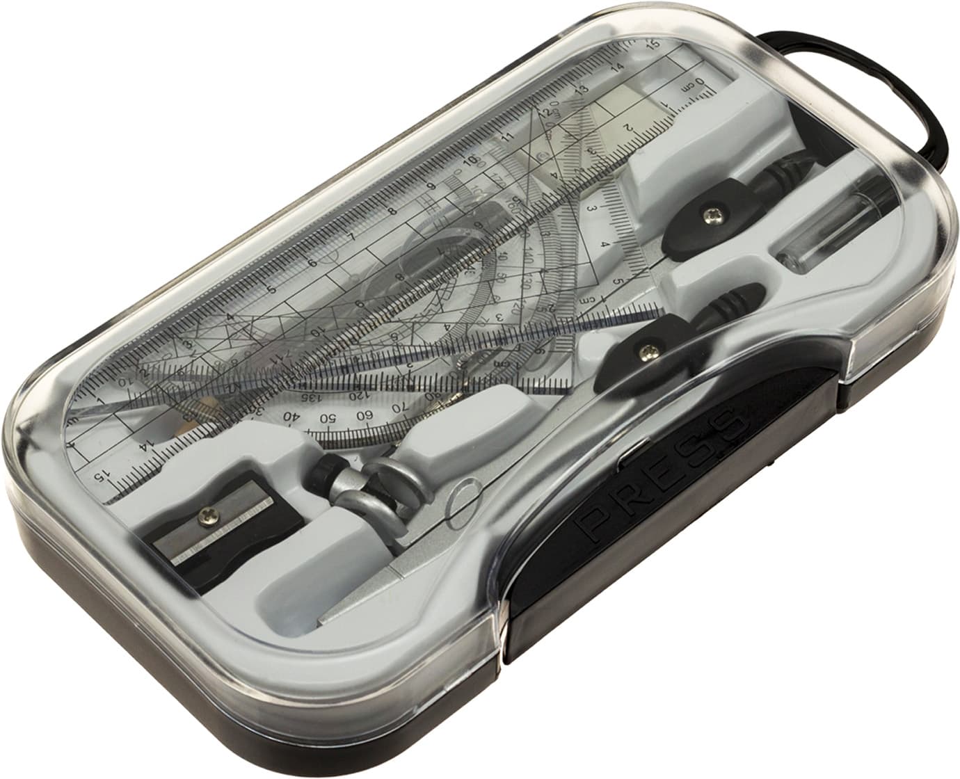 Готовальня "Economix/Maxi" 8предм.,чорна,у футлярі №E81426/MX81426(12)(96)