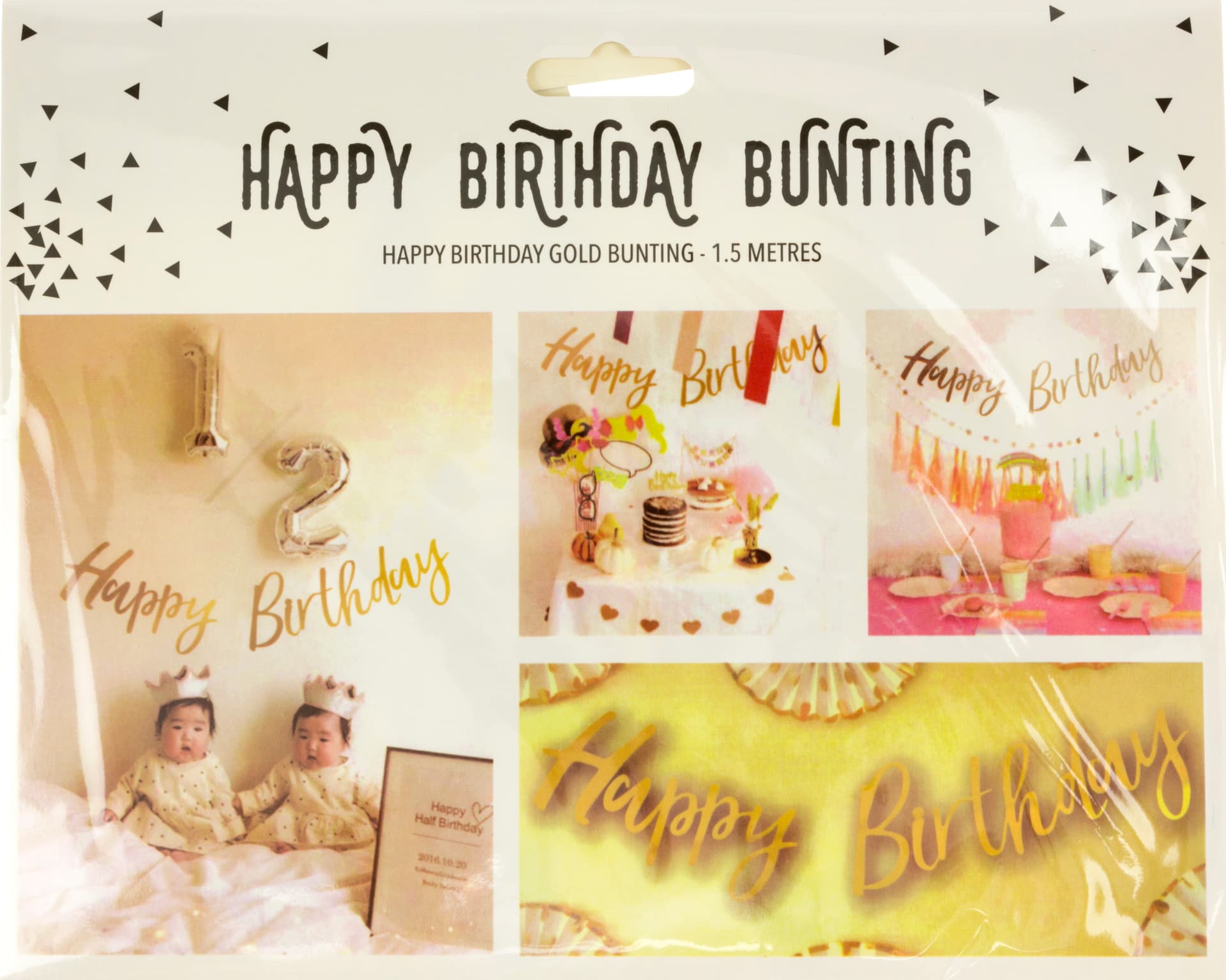 Гирлянда "Happy Birthday" синяя №80204(12)