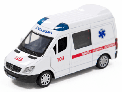 Автомодель "Technodriver" MERCEDES-BENZ SPRIN. швидка №250295/КіддіСвіт/