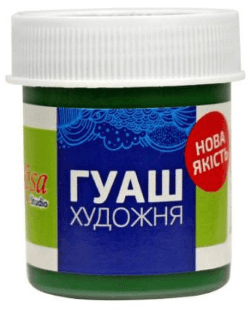 Гуашевая краска "Rosa Studio" зелёная травяная 40мл №323925(70)
