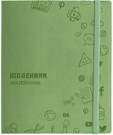 Дневник шк. кожзам. В5 "CoolForSchool" №CF29936-67 с тиснением 48л, фисташковый(40)