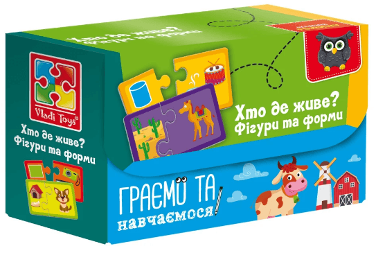 Гра "Знайди пару. Хто де живе?На що схоже?" №VT5003-03
