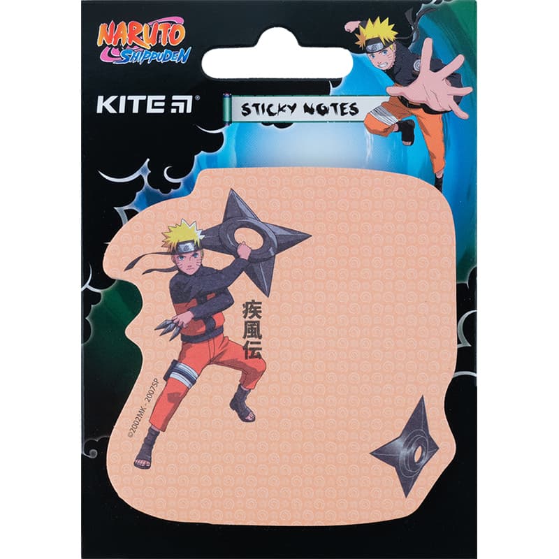 Блок/зам. липк. краем 70х70мм 50л. "Kite" Naruto №NR23-298-3(24)