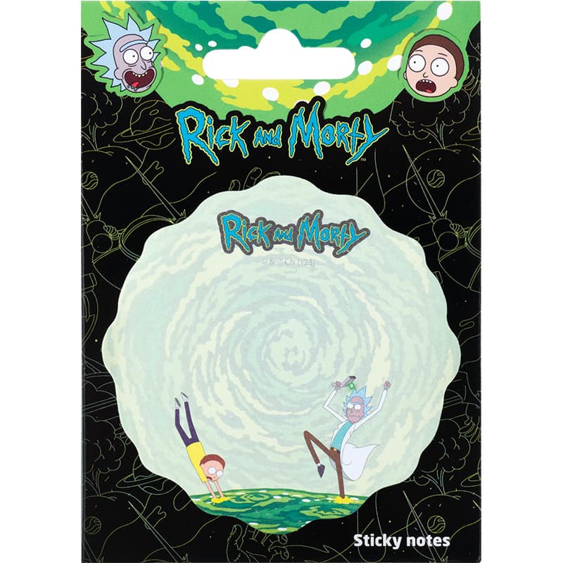 Блок/зам. липк. краем 70х70мм 50л. "Kite" Rick and Morty №RM23-298-2(24)
