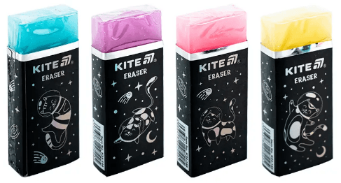 Ластик "Kite" Universe цветная с глиттером,ассорти №K24-144(24)(720)