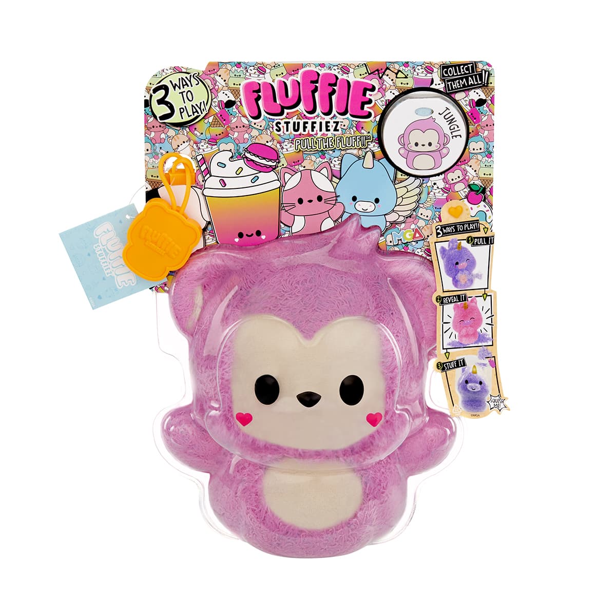 М'яка іграшка-антистрес Fluffie Stuffiez серії "Small Plush" – Мавпочка №511670/КіддіСвіт/